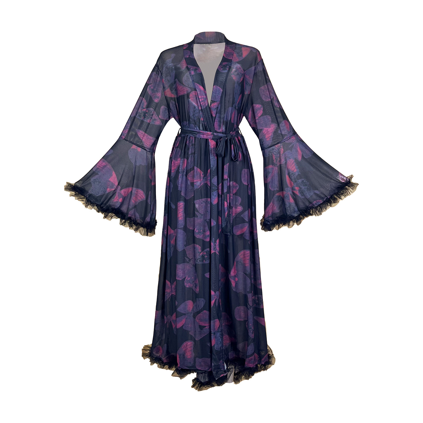Sommerlicher, durchsichtiger,  – Kimono Sheer Floral Bewertung und Preis